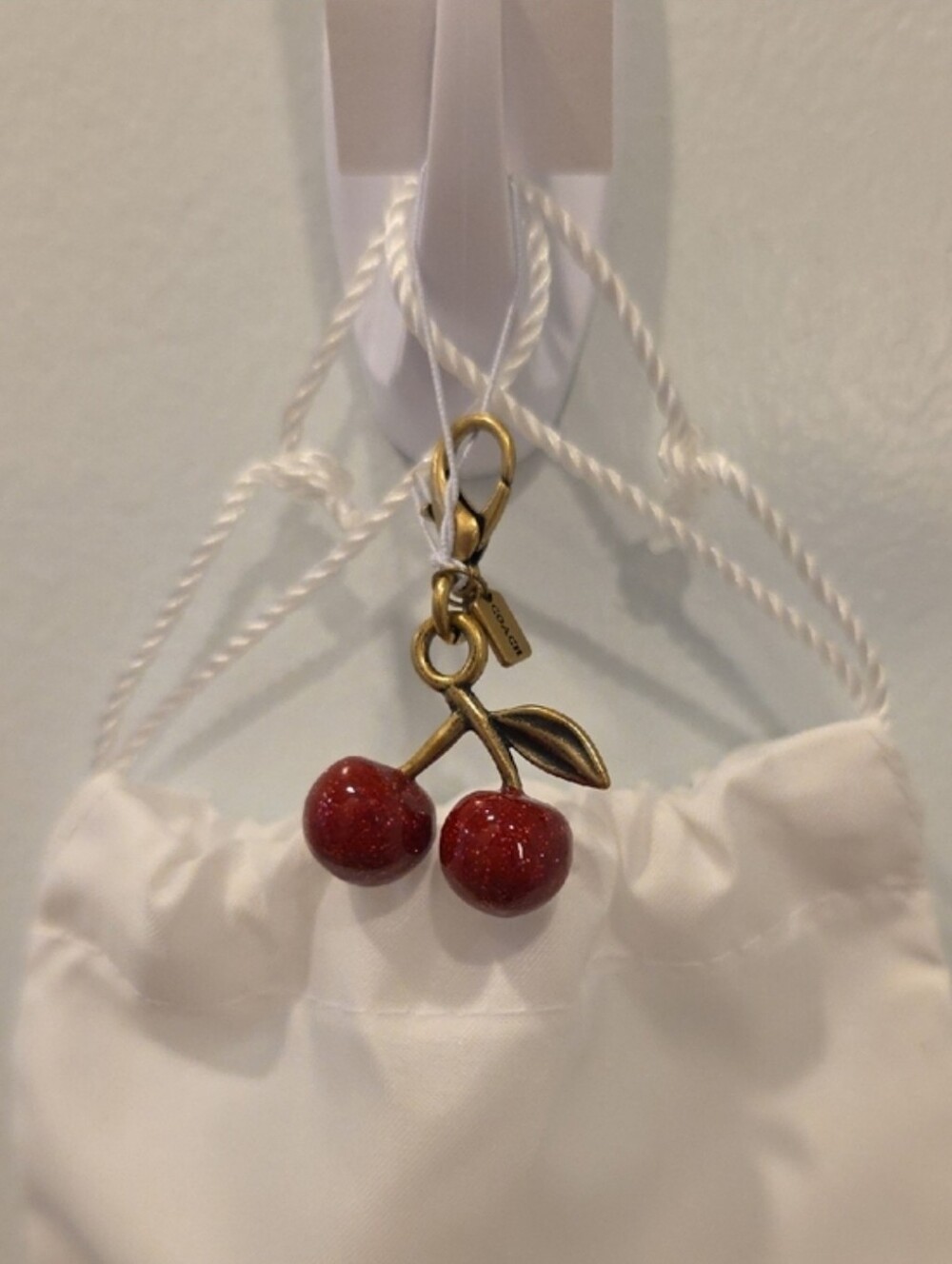 Coach Small Cherry Charm Nwt - Picture 7 of 7